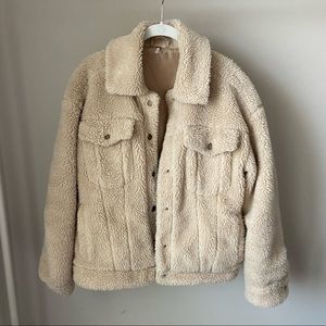 Free People Sherpa Trucker Jacket